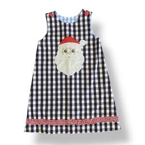 Girls Reversible Holiday Dress Santa Christmas‎ Pumpkin Fall Outfit Size 6